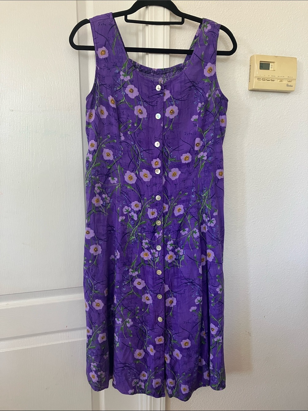 BFA Classics purple flowered maxi dres Size PL